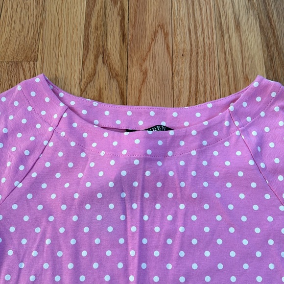 NWT- Pink/White Ralph Lauren shirt size small - Picture 2 of 6